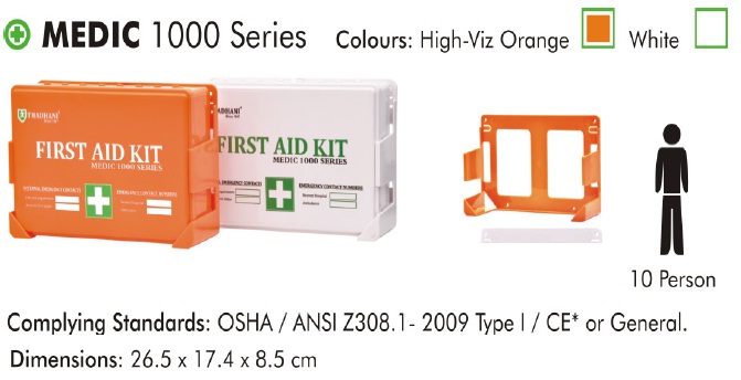 First Aid Kits – “Medic 1000 IN” for up to 10 Employees