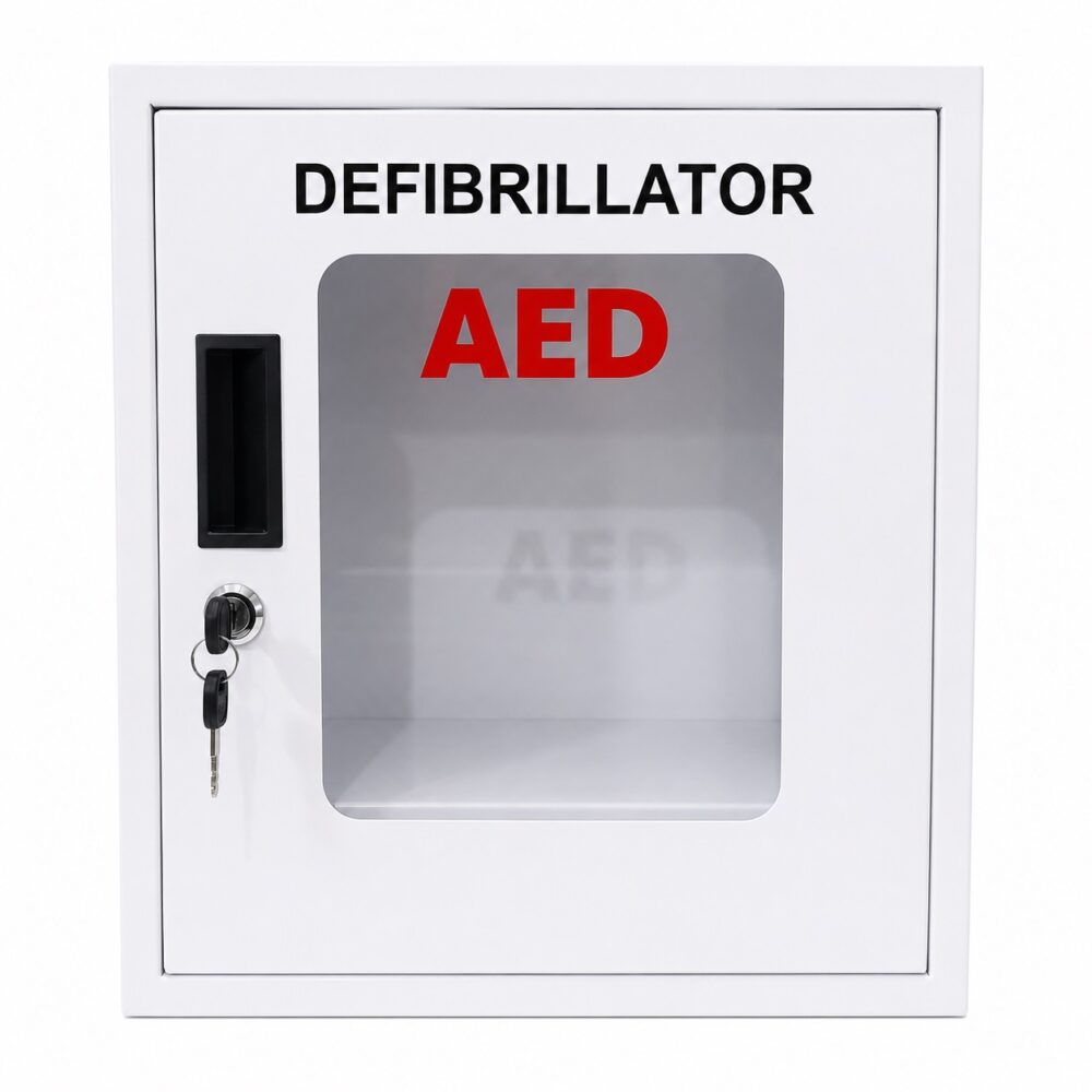 AED Storage Cabinet with Siren